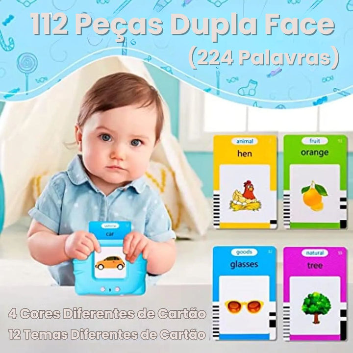 Card Kids Educacional para aprender Inglês 224 Palavras