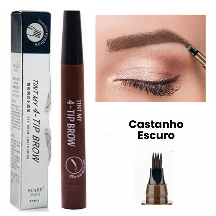 Caneta Fio a Fio de Sobrancelha Efeito Microblading